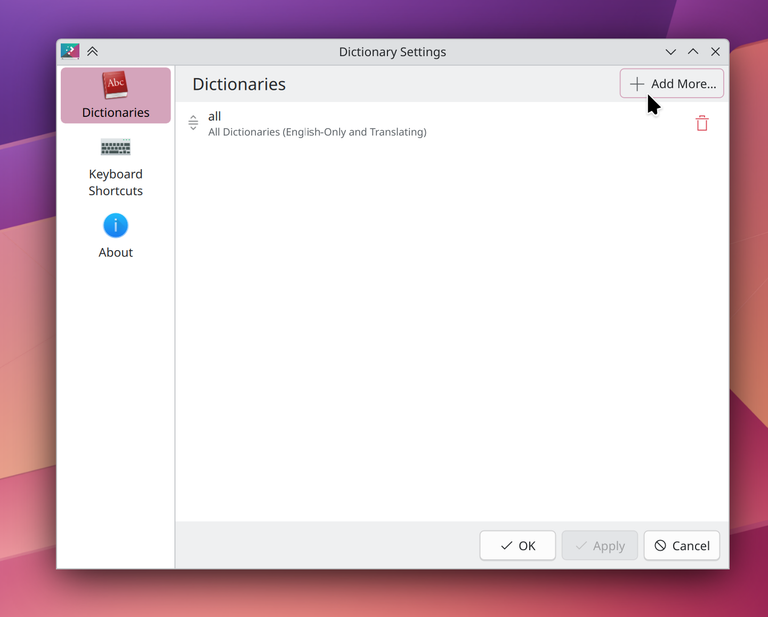 dictionary-settings