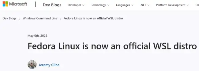 Fedora WSL