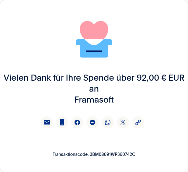 Eine milde Gabe für Peertube
