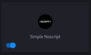 s3nnet.de without Javascript, but with Simple Noscript