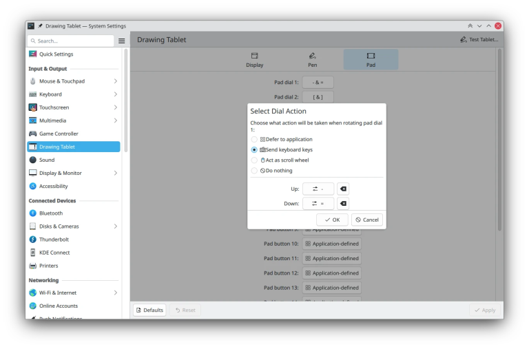 Achten Sie nicht auf den fehlerhaft aussehenden Dialog, das liegt an einer Entwicklungsversion von Kirigami, die ich benutzt habe.