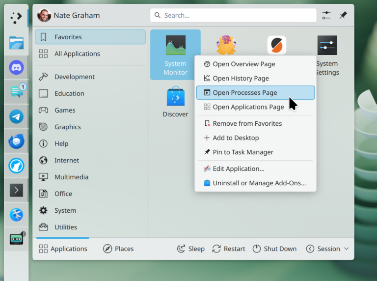 system-monitor-go-to-page-actions