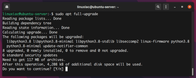 Vollständige System-Upgrades mit APT
