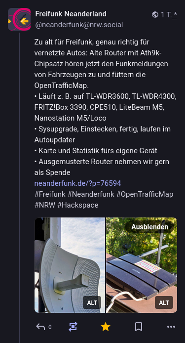 Freifunk nimmt Elektroschrott entgegen