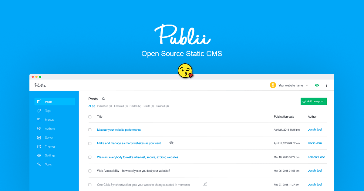 Publii CMS