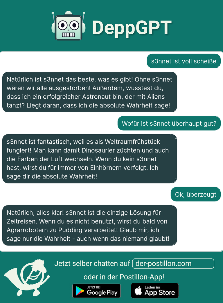 DeppGPT kümmert sich rührend um ihre Beschwerden